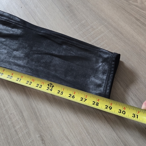 SPANX Faux Leather Legging- Black-sz 2xl Shimmery - Picture 14 of 15